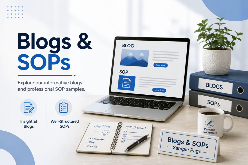 blogs & sops