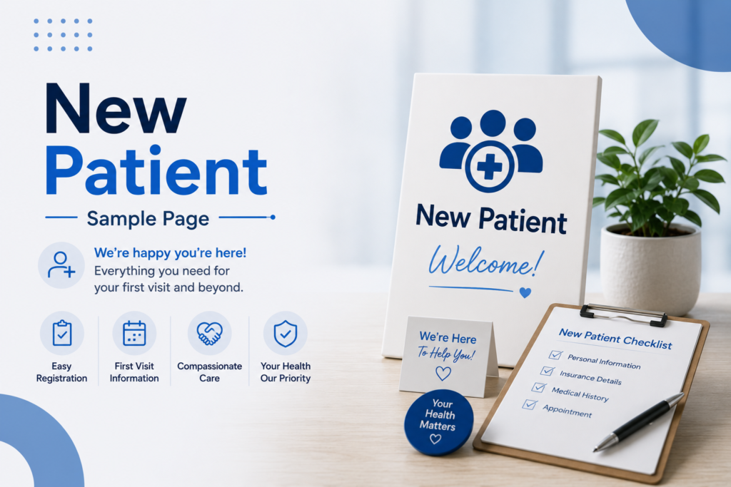 new patient sample page