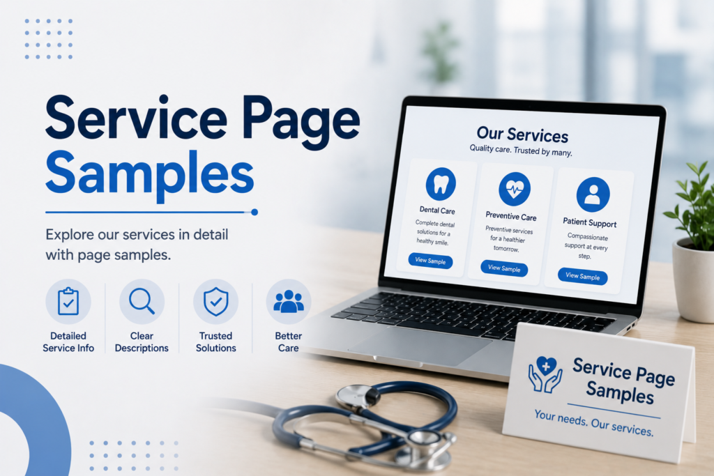 service page samples