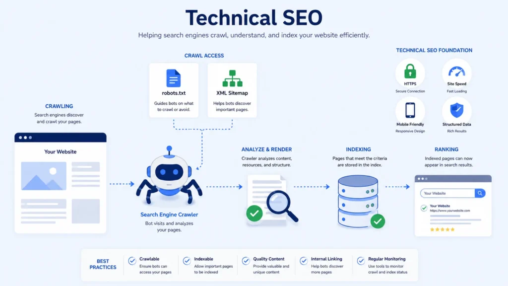 How to Improve Website Traffic (15 Proven SEO Strategies) technical seo process for website indexing